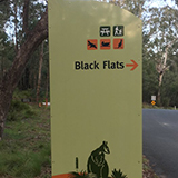 Black Flats sign
