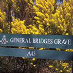 General Bridges' grave signage